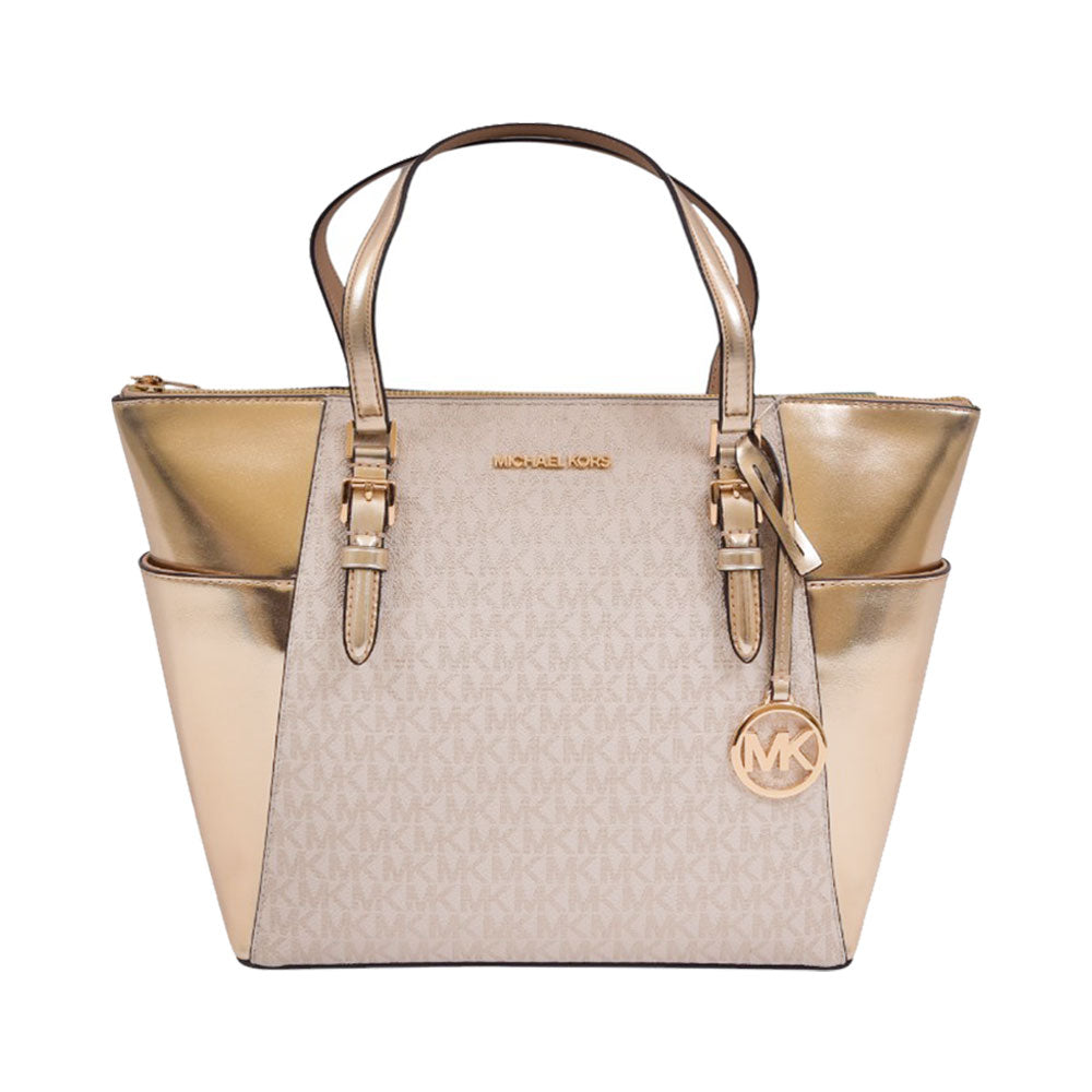 M-K CHARLOTTE TOTE BAG 35F4GCFT3V PALE GOLD