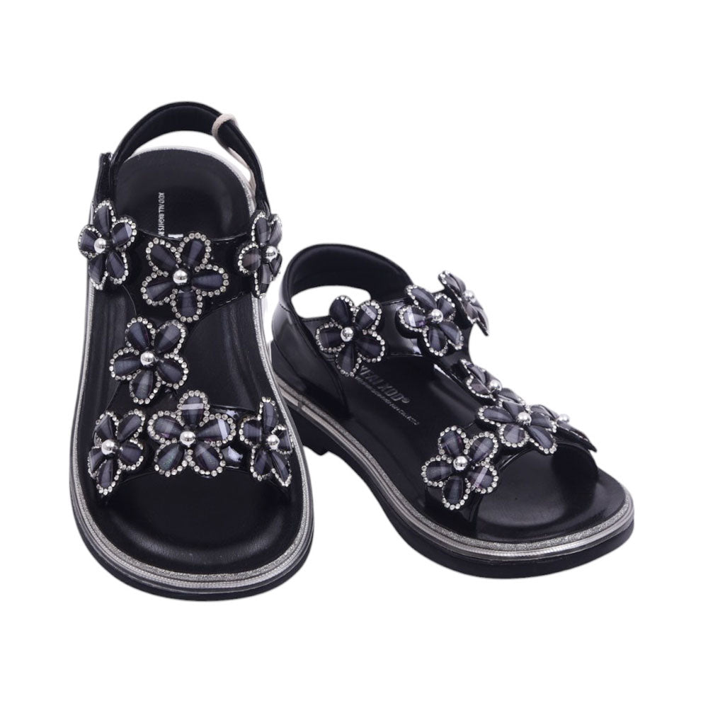 GIRLS SANDLE 26-30 BLACK 85013