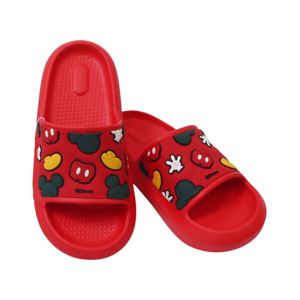 BOYS SLIPPER 35-40 RED DX9065-2