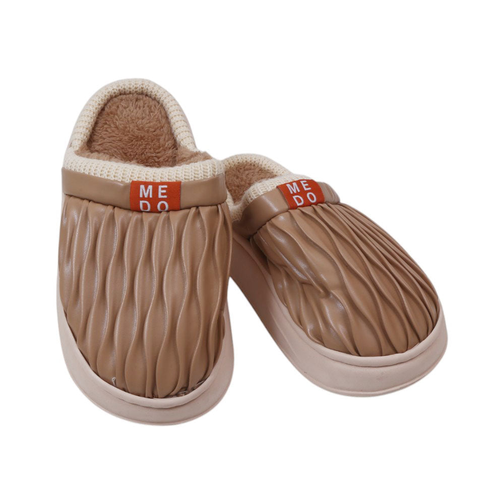 LADIES CARPET SLIPPER 36-41 IR BROWN 226