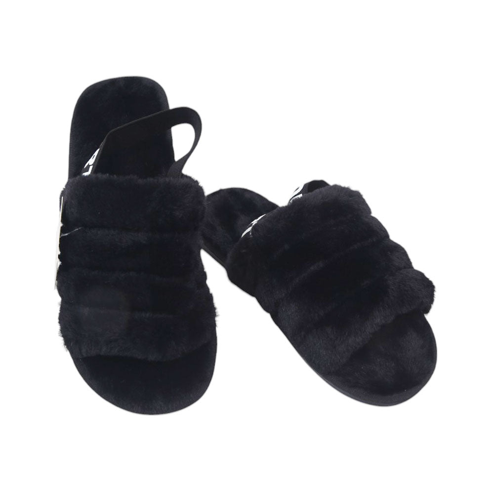 LADIES CARPET SLIPPER IR 36-41 BLACK TH-66