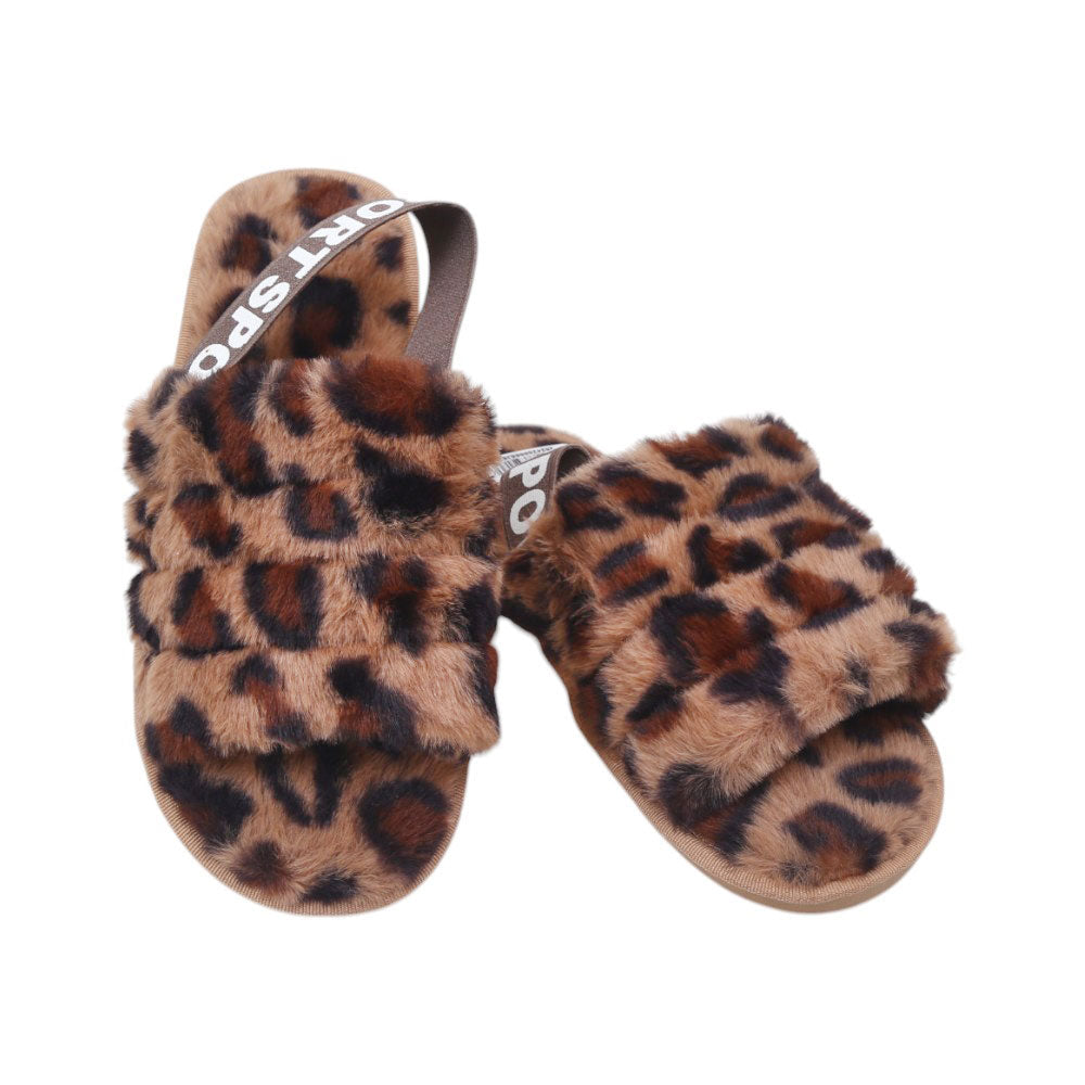 LADIES CARPET SLIPPER IR 36-41 COFFEE TH-66