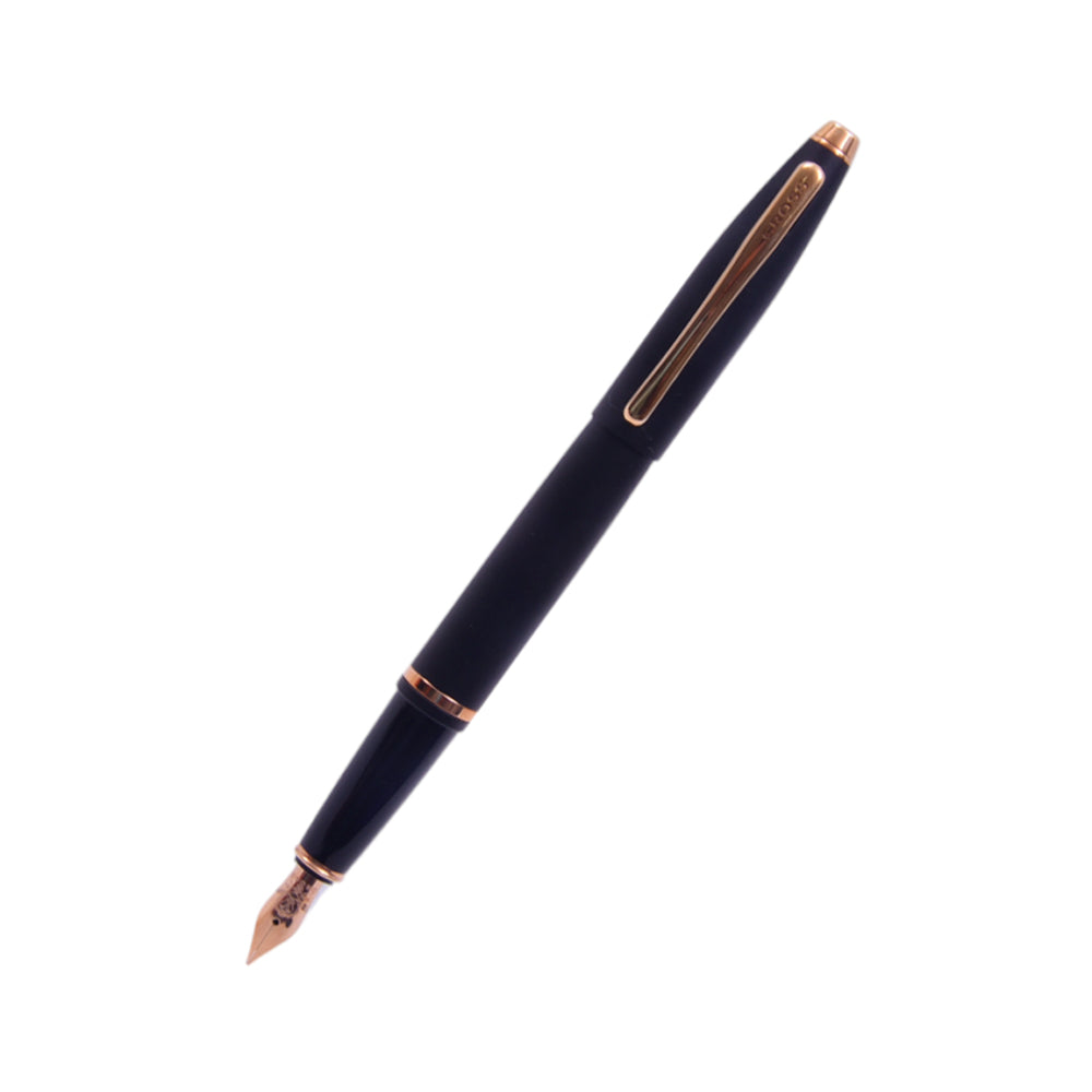 CROSS AT0116-23 CALAIS MATTE BLACK WITH ROSE GOLD FP