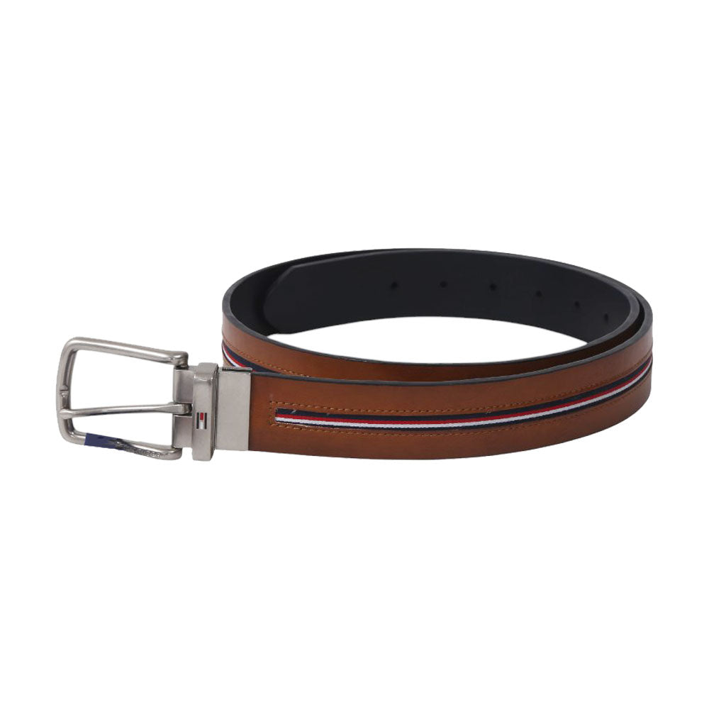 TOMMY HILFIGER MENS BELT 11TL02X212 TAN/BLK 38 IR