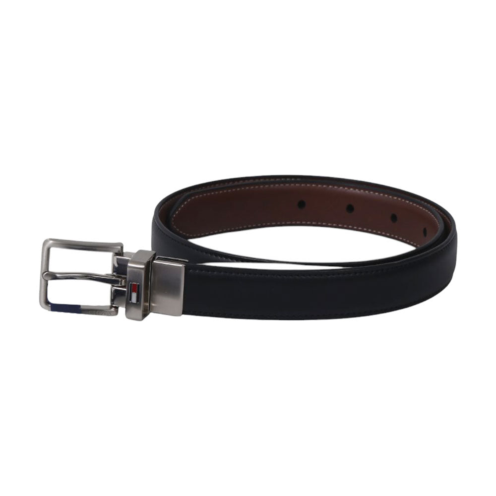 TOMMY HILFIGER MENS BELT 12TL01XZ03 BLK/COG S IR
