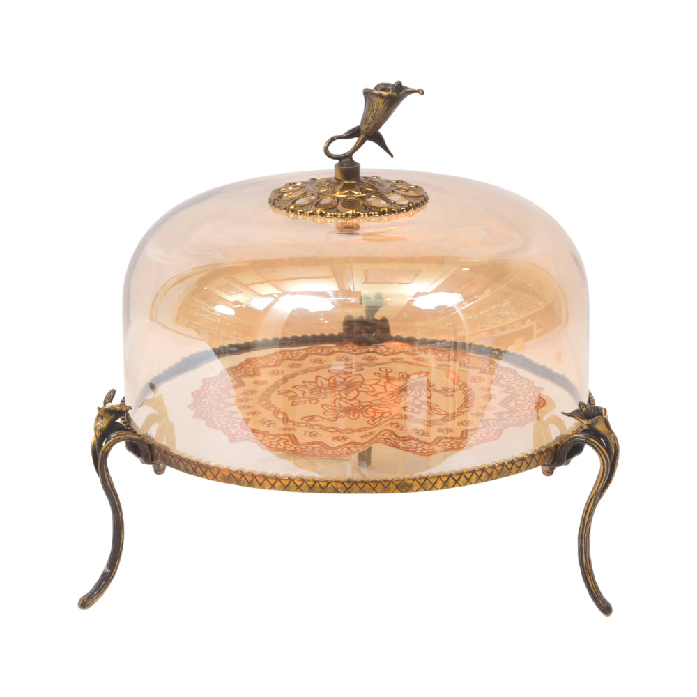 DISH CAKE WITH COVER ANCIENT 1016