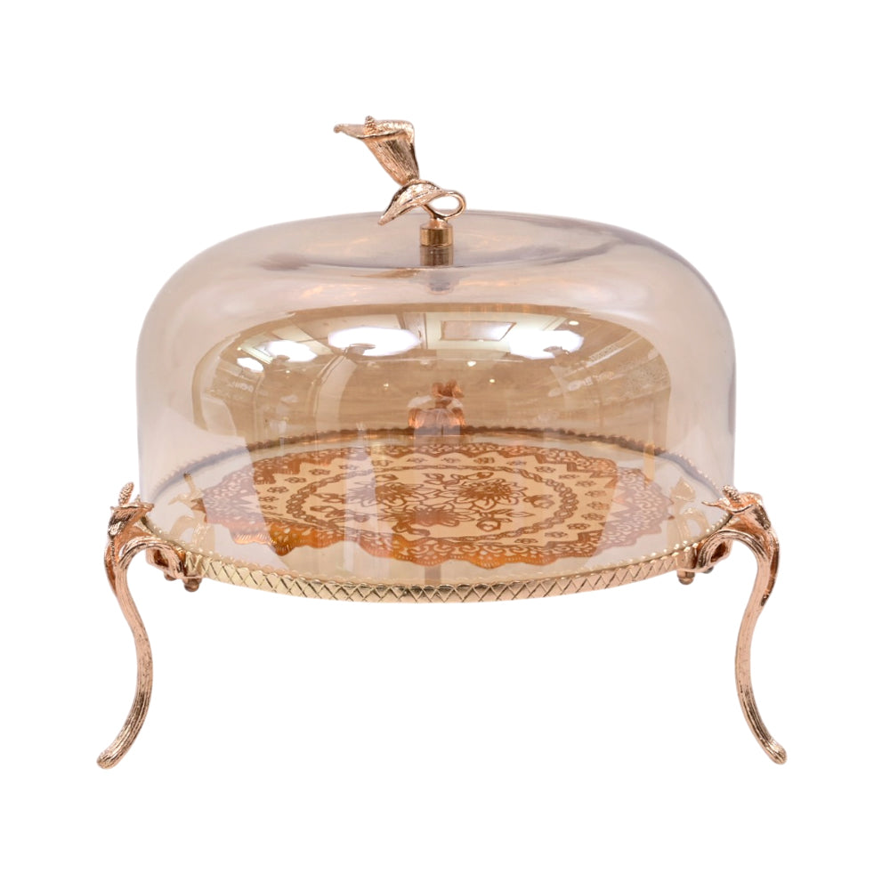 DISH CAKE WITH COVER ANCIENT 1017