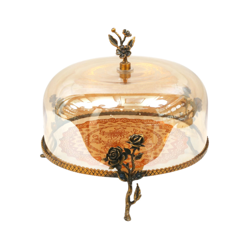 DISH CAKE WITH COVER ANCIENT 1018