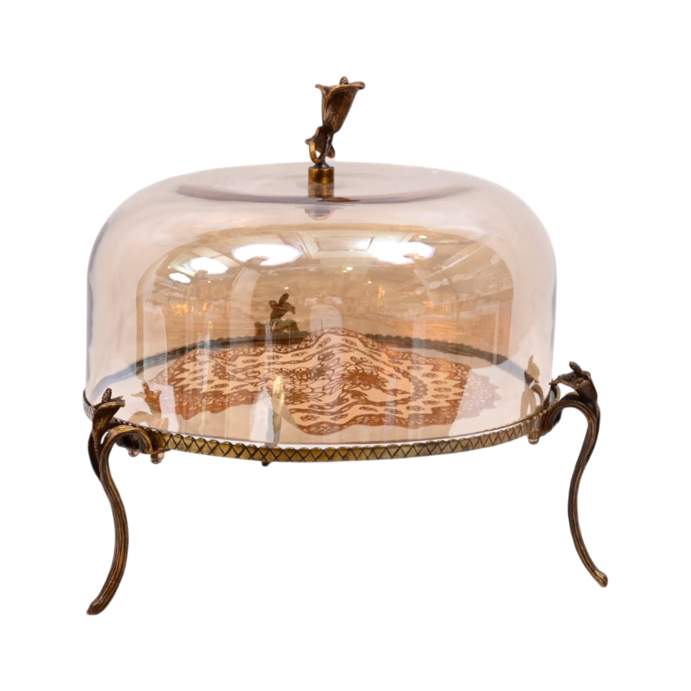 DISH CAKE WITH COVER ANCIENT 1019