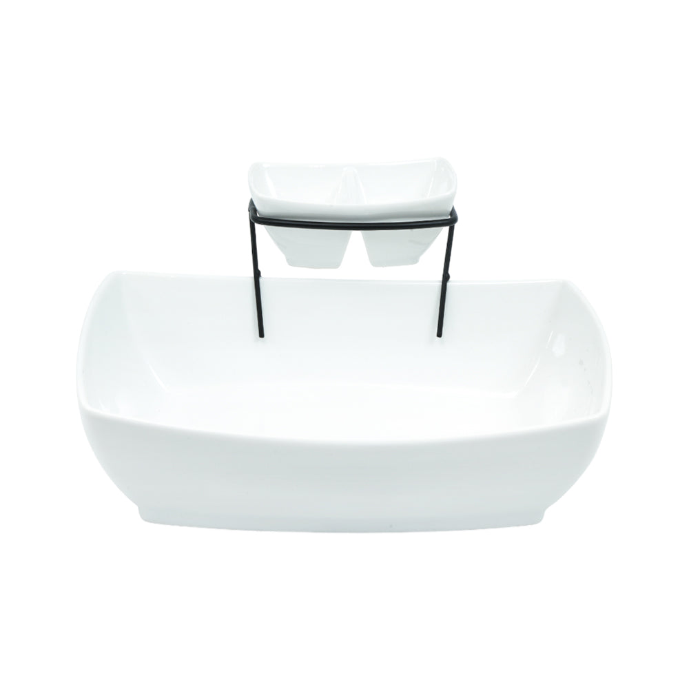 BOWL SET 3PC CHIP & DIP ONE MORE IR S1618