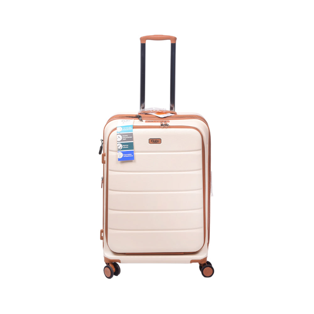 GOBY TROLLEY CASE MARS MILK WHITE 24INCH