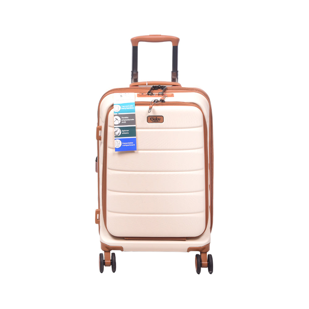 GOBY TROLLEY CASE MARS MILK WHITE 20INCH