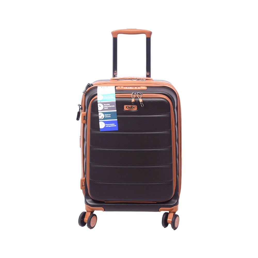 GOBY TROLLEY CASE MARS DARK BROWN 20INCH