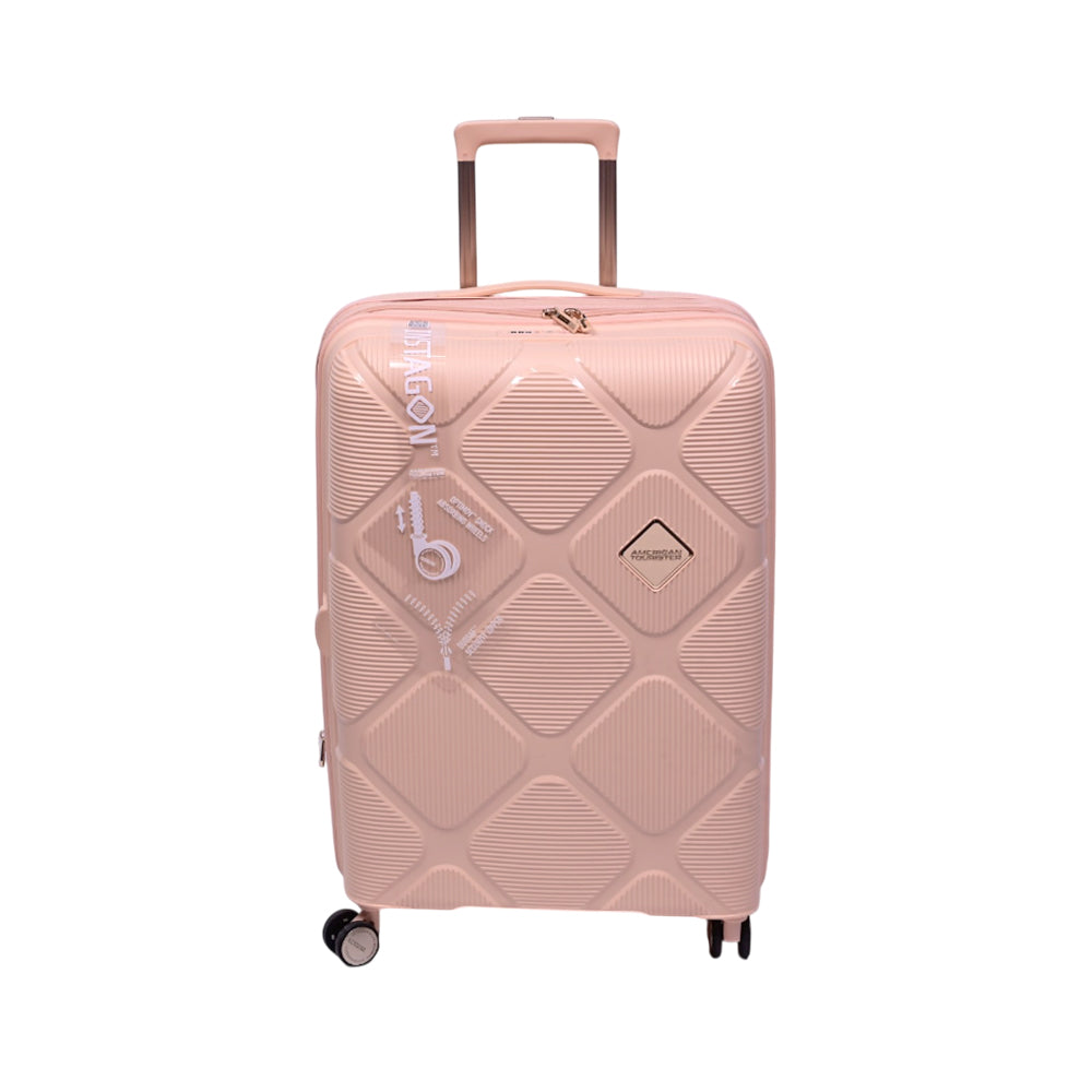 AMERICAN TOURISTER TROLLY CASE 24 INCH PEACH BLOSSOM INSTAGO