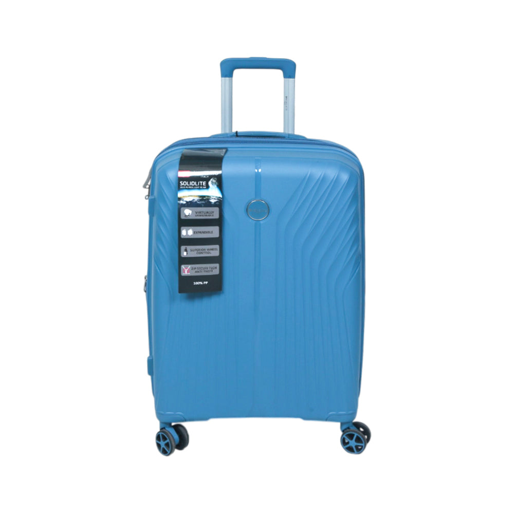 RONCATO TROLLY CASE 24 INCH GREY BLUE EDGE PRO