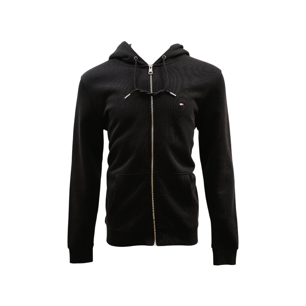 TH MEN L/S F-ZIPPER HOODIE MW31492-001 BLK M (IRW)