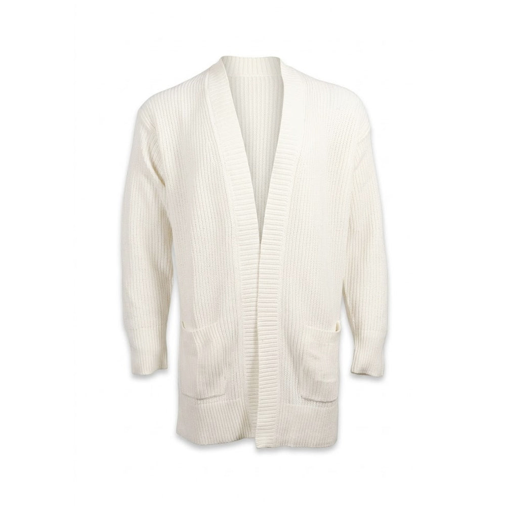 MAX & MIA LADIES L/S SWEATER 1797401 WHT M (IR)
