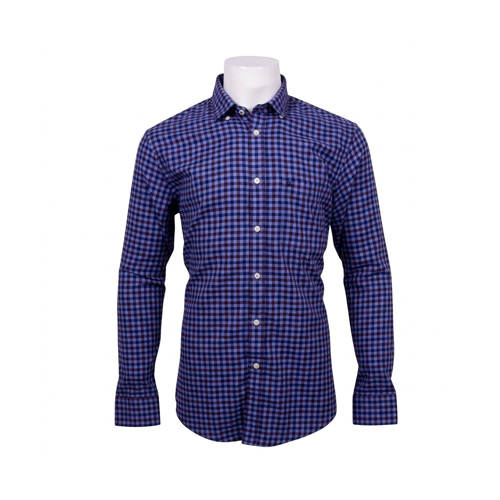 IZOD MEN L/S DRESS SHIRT 1797593 BLU M (IR)