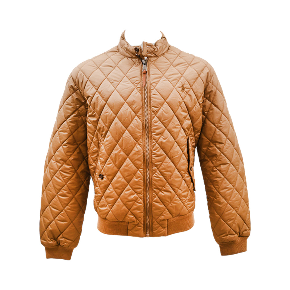 RL MEN L/S DIAMOND PUFFER JACKET 4643003 BRNS L (IRW)