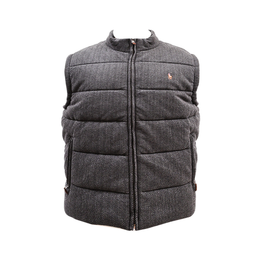RL MEN S/L PUFFER JACKET 704002 GRY M (IRW)