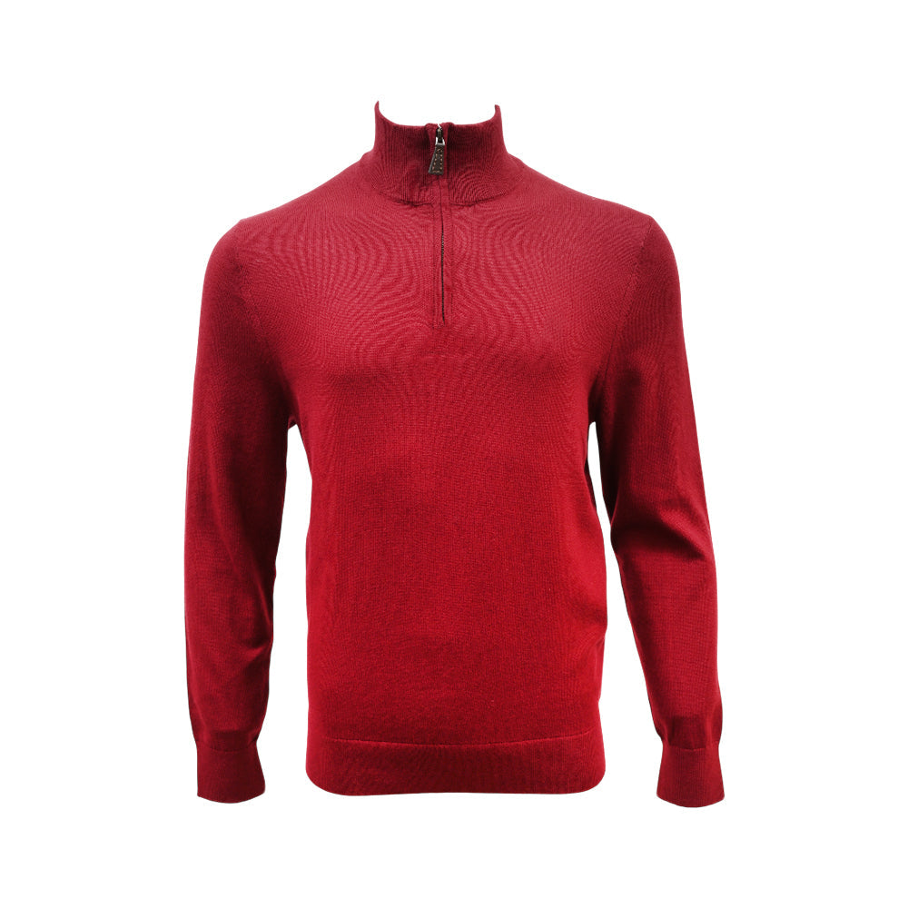 NAUTICA MEN L/S H-ZIPPER SWEATER SR5701 MRNS L (IRW)