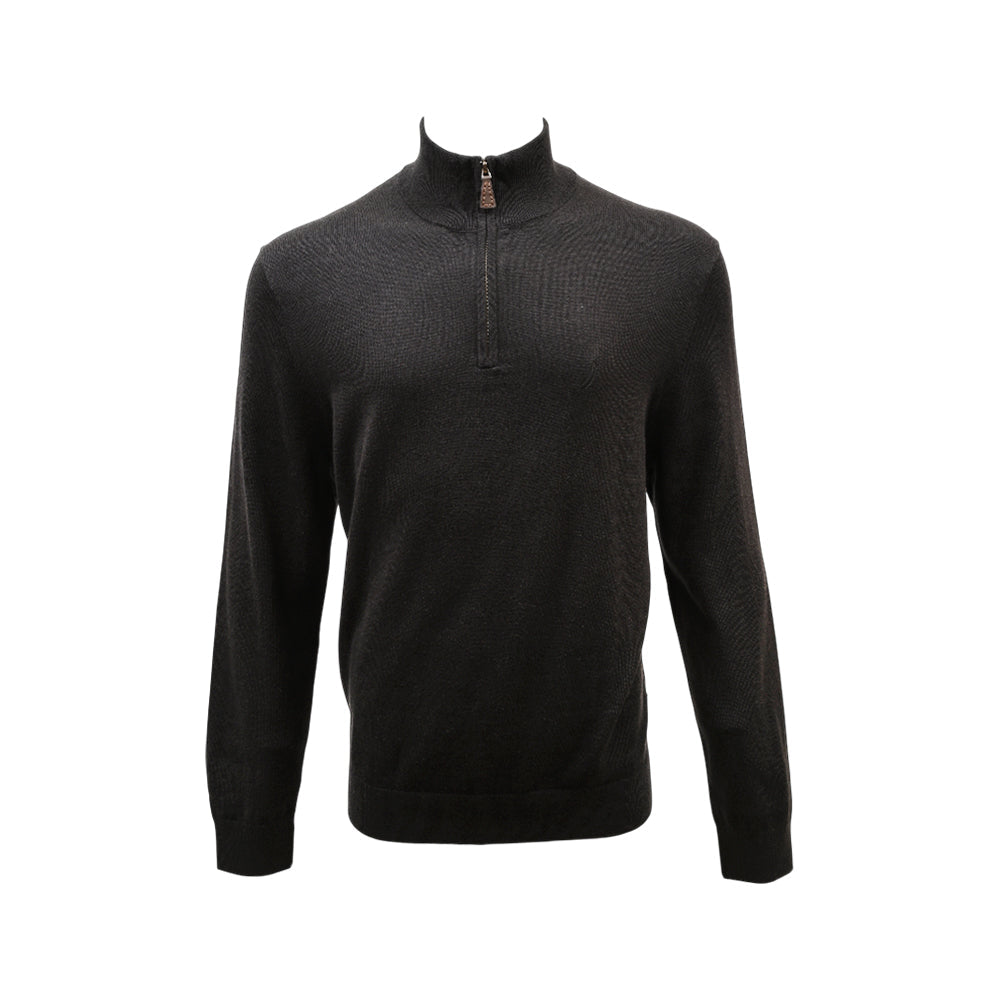 NAUTICA MEN L/S H-ZIPPER SWEATER SR5701 BLK M (IRW)