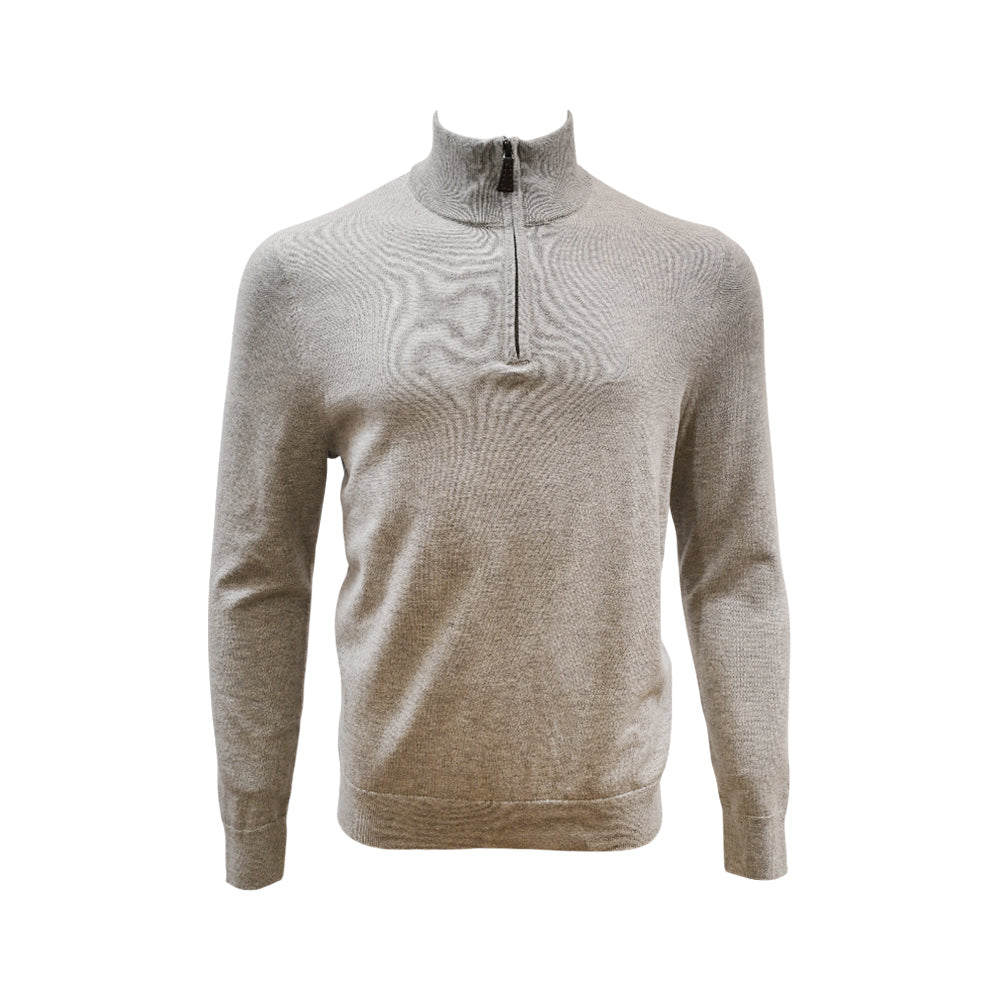 NAUTICA MEN L/S H-ZIPPER SWEATER SR5701 GRY S (IRW)
