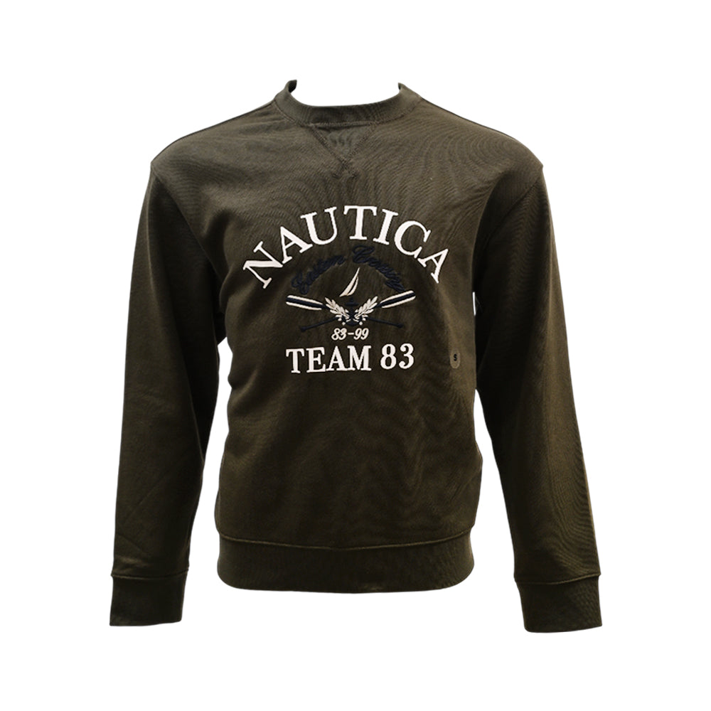 NAUTICA MEN L/S SWEATSHIRT KR5870 GRN L (IRW)