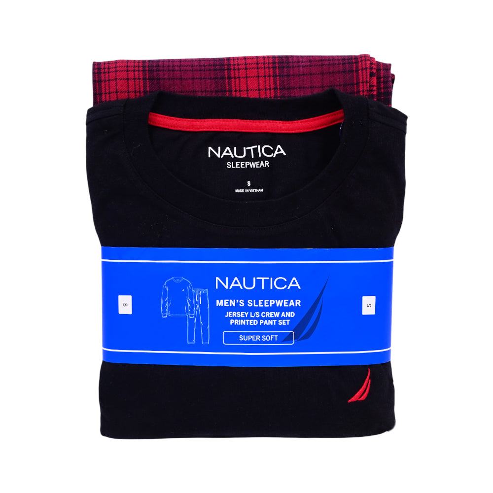 NAUTICA MEN NIGHT SUIT FKJ 501 BLK L (IR)
