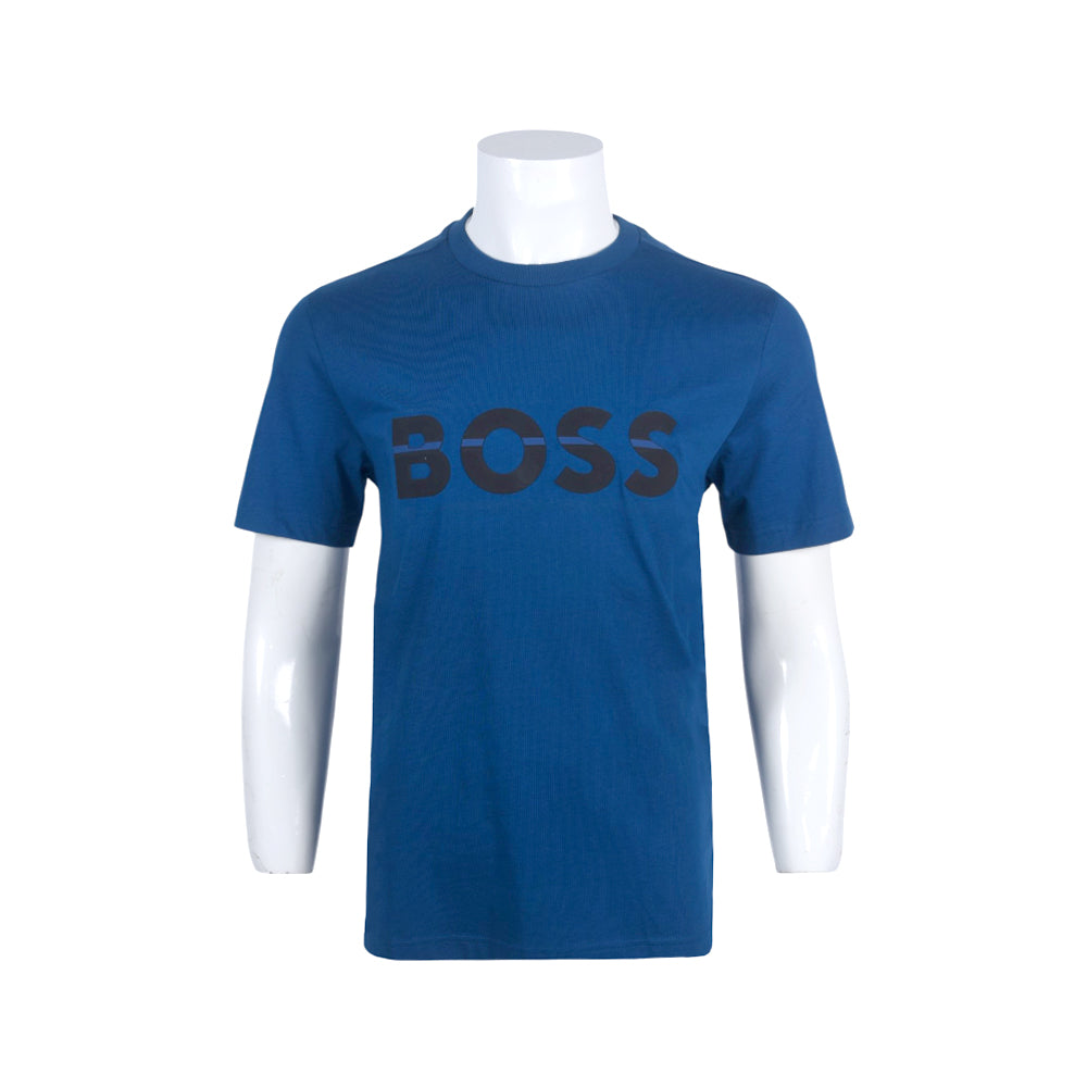 HB MEN  S/S R.NECK SHIRT 50525208  BLU S (IRS)