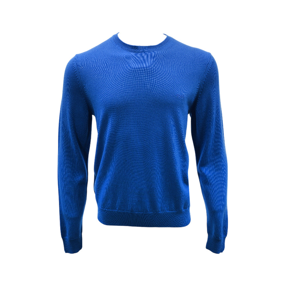 HB MEN L/S R.NECK SWEATER 50549671  BLU L (IRW)