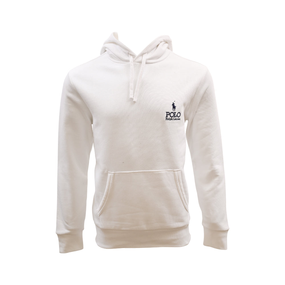 RL MEN L/S HOODIE 137001 WHT S (IR)