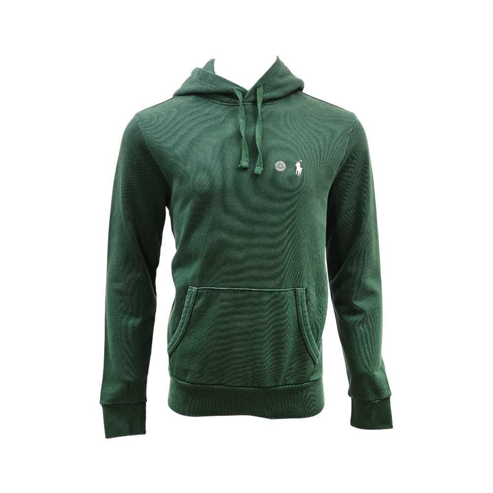 RL MEN L/S TERRY HOODIE 690035 GRNS S  (IRW)