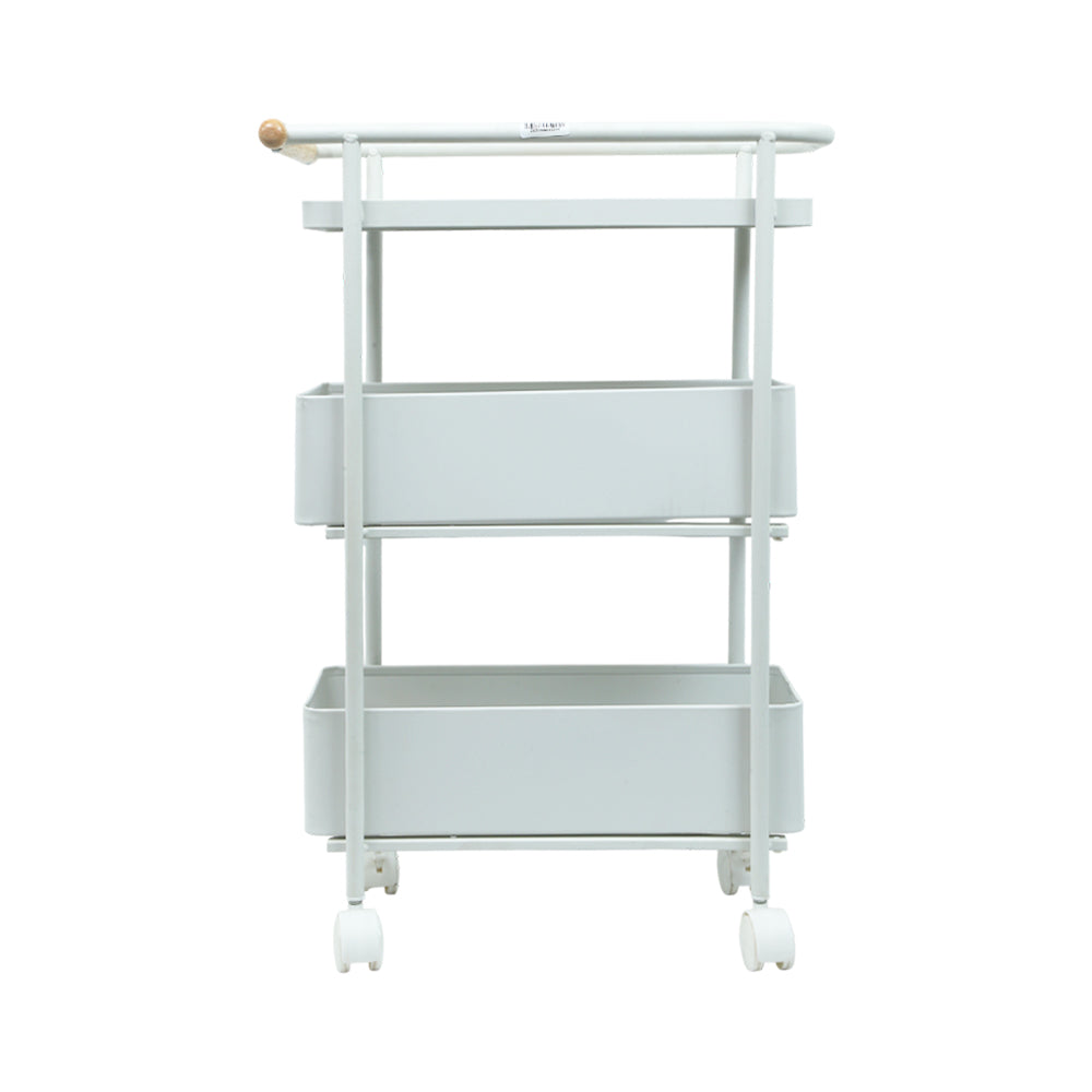 KITCHEN TROLLEY 3TIRE BINCA IR 810834/KK-13 WHITE
