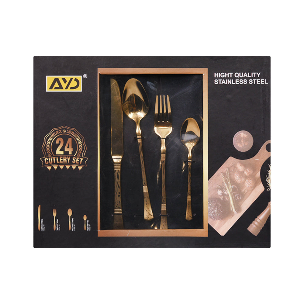 CUTLERY SET 24PC AYD G