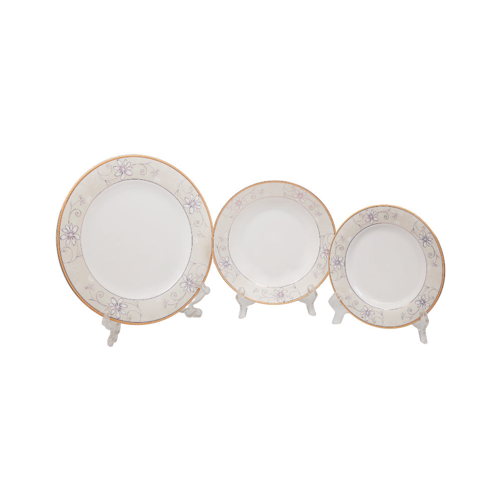 PLATE SET 18PC BONE CHINA B1 FE