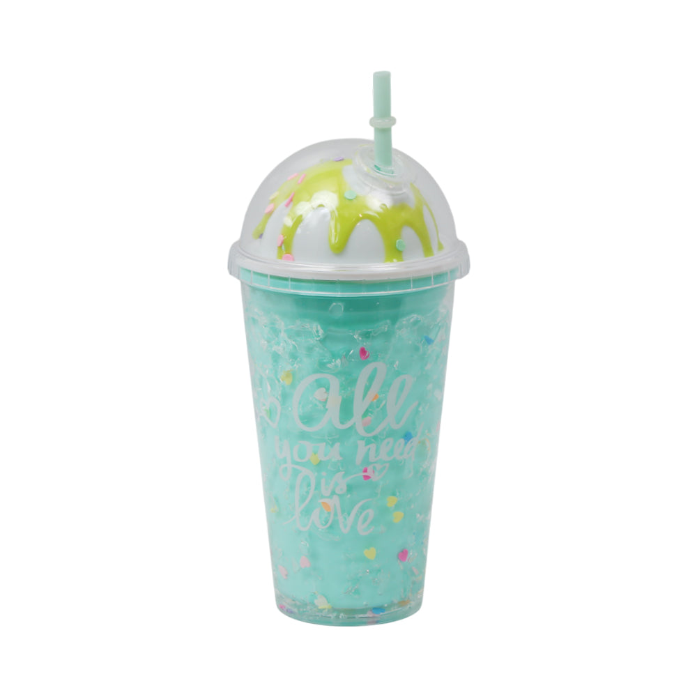 MUG WITH STRAW ACRYLIC IR ZSB020341