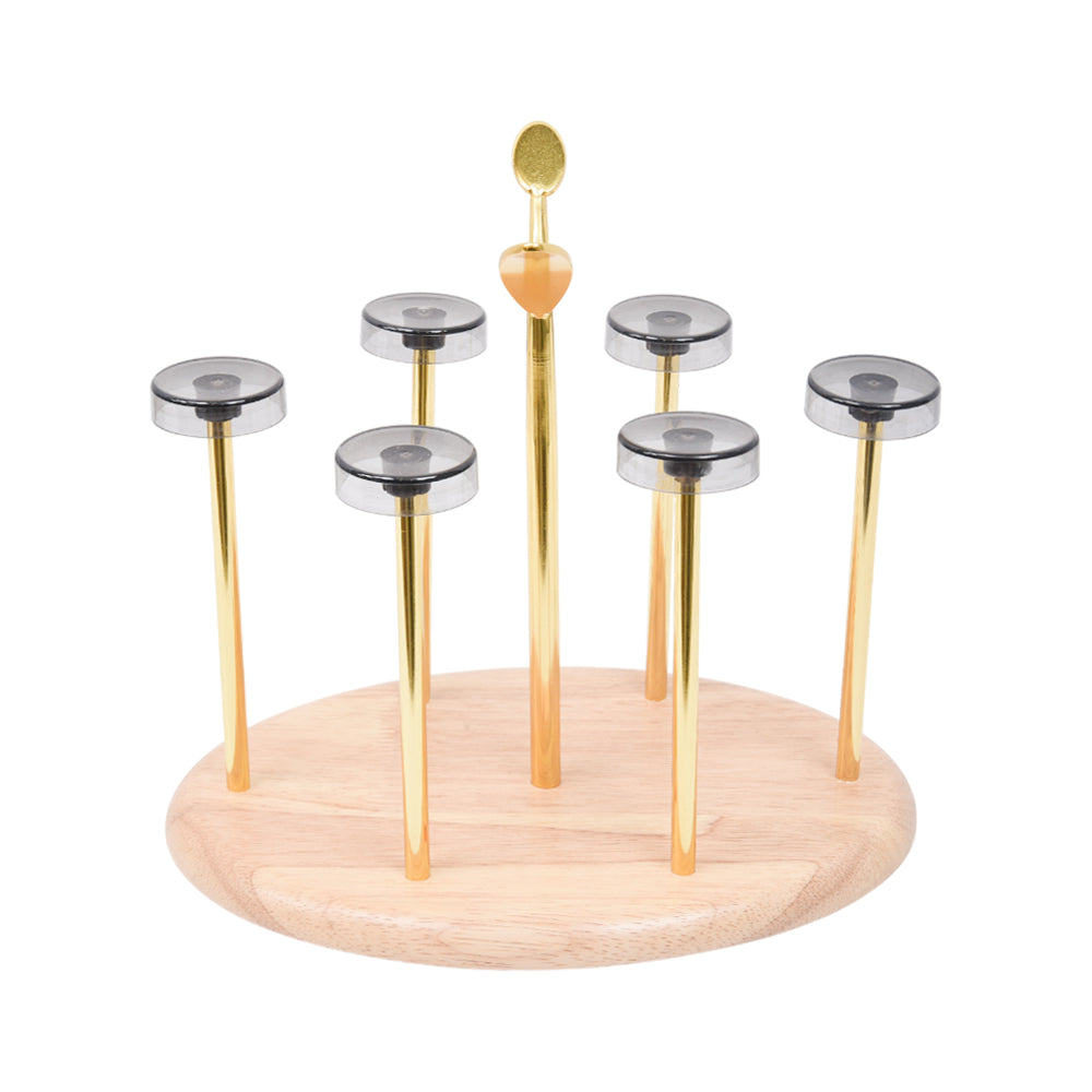 GLASS STAND GOLDEN OVAL DS19407 ZIK