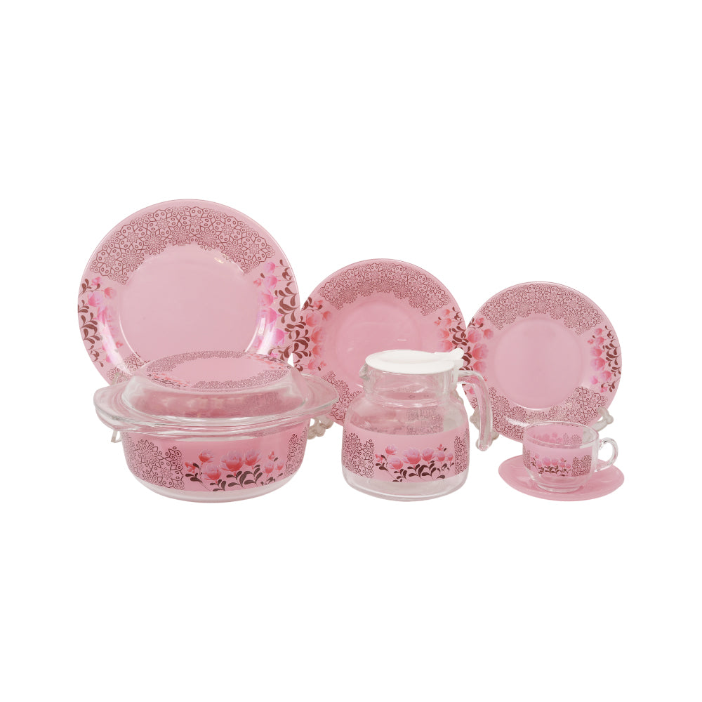 DINNER SET 71PC LUMINARC AIKA PINK K7136