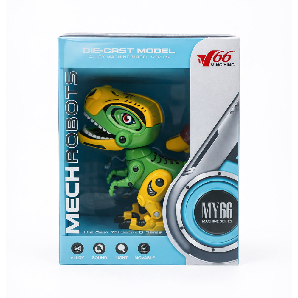 MY66-J1203G DIE-CAST DINO ROBOT IR