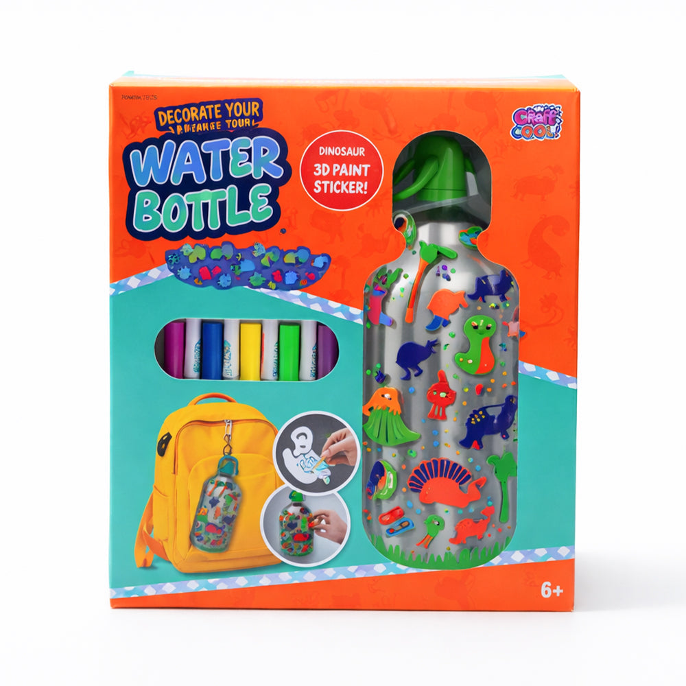 JX20431-2 WATER BOTTLE 3D DINO PAINT IR