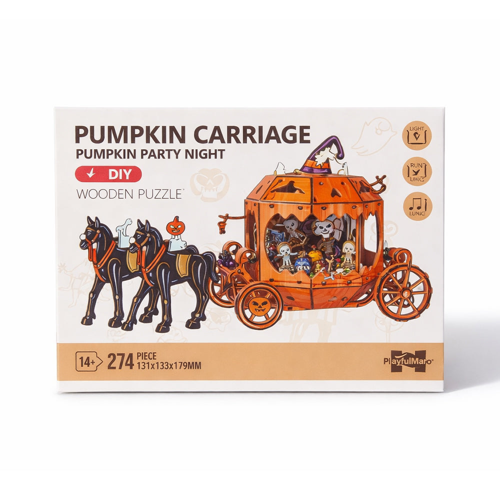 68076 DIY WOODEN PUZZLE PUMPKIN 274PC IR