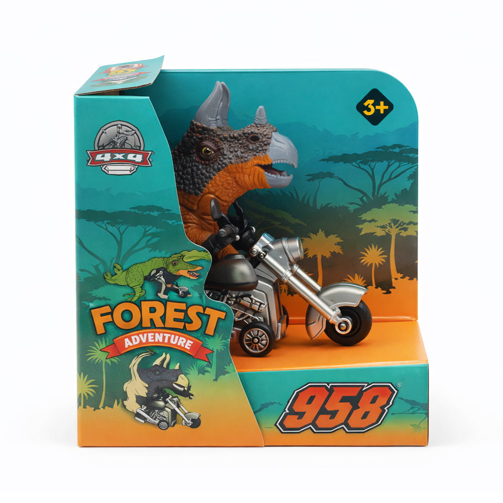 KZ958-1801G ANIMAL ON MOTORCYCLE IR