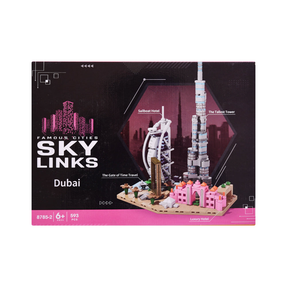 8785-2 SKY LINKS DUBAI BLOCKS SET 593PC IR