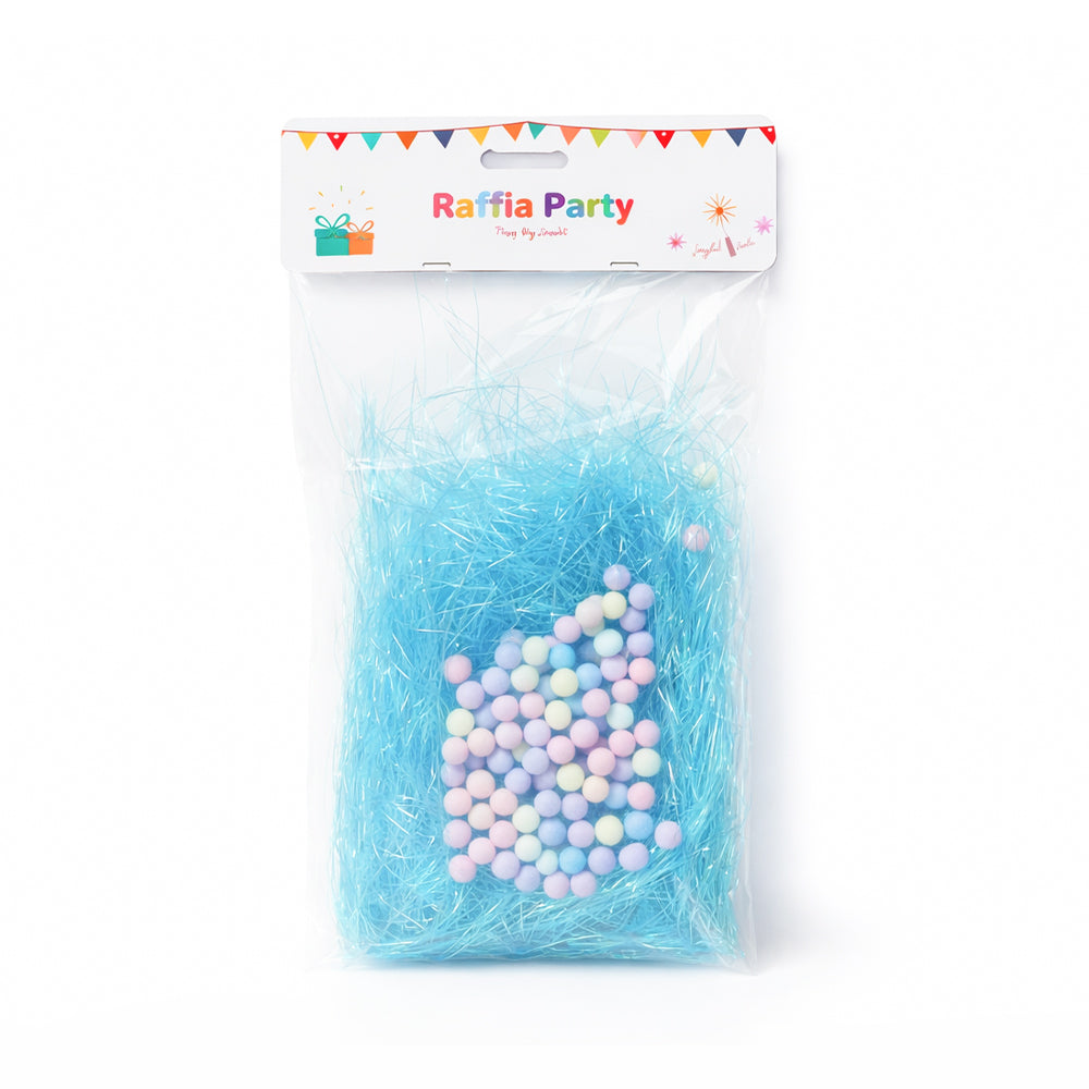 50707-13 RAFFIA PARTY PAPER FILAMENTS W-BEADS IR