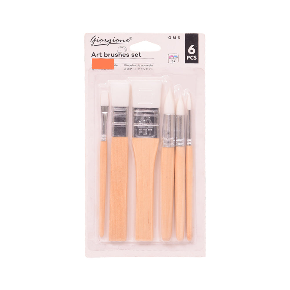 GM6 ART PAINT BRUSH 6PCS