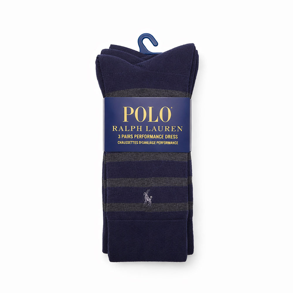 RL MEN DRESS SOCKS P-3 821270PK NVY IR