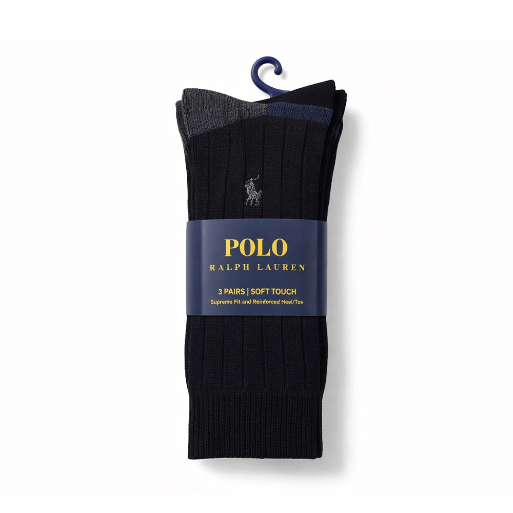 RL MEN DRESS SOCKS P-3 8439PK ASST IR