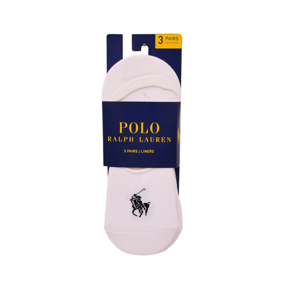 RL LINER SOCKS P-3 8273PK WHT IR