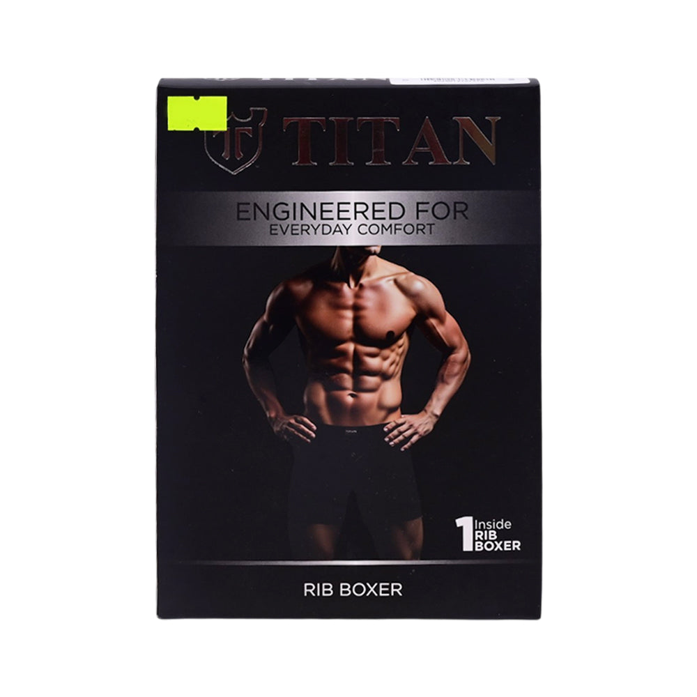TITAN BOXER RIBBED WHITE T12-05 SMALL P1